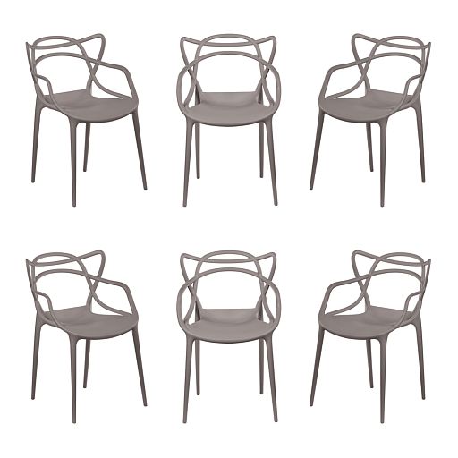 Комплект из 6-ти стульев Masters латте - изображение 1