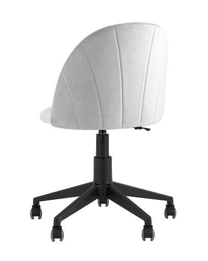 Кресло компьютерное Логан велюр светло-серый - изображение 6