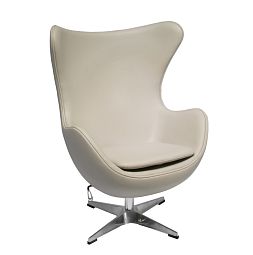 Кресло EGG STYLE CHAIR латте, экокожа - изображение 1
