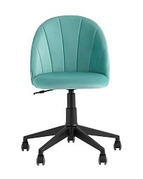 Кресло компьютерное Логан велюр пыльно-голубой - изображение 3