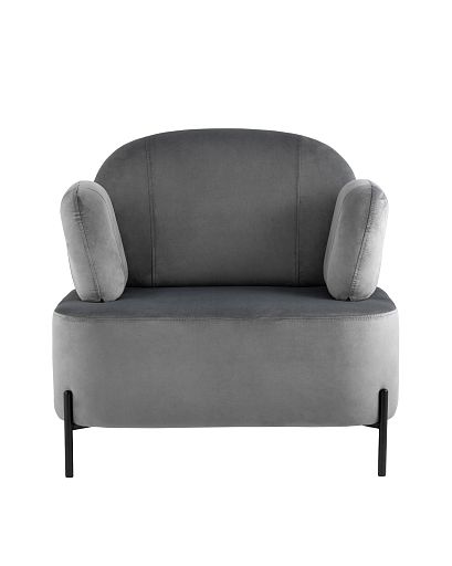 Кресло Кэнди с подлокотниками велюр серый - изображение 3