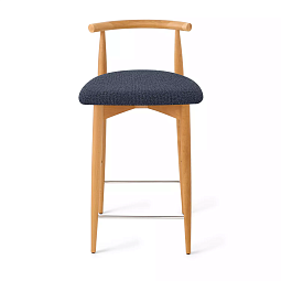 Полубарный стул Karl, бук натуральный, черный - изображение 2