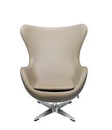 Кресло EGG STYLE CHAIR латте, экокожа - изображение 2