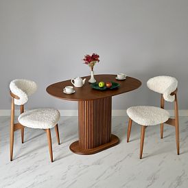 Стол Allure 120х80х75 см, шпон дуба, цвет орех - изображение 14