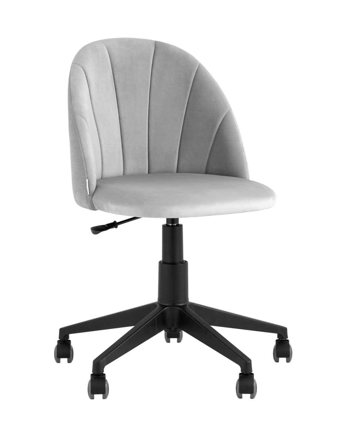 Кресло компьютерное Логан велюр светло-серый - изображение 1