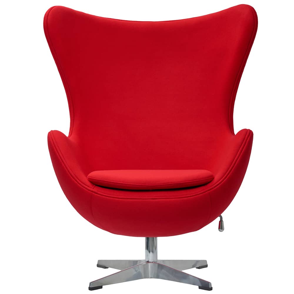 Кресло EGG CHAIR красный кашемир - изображение 2