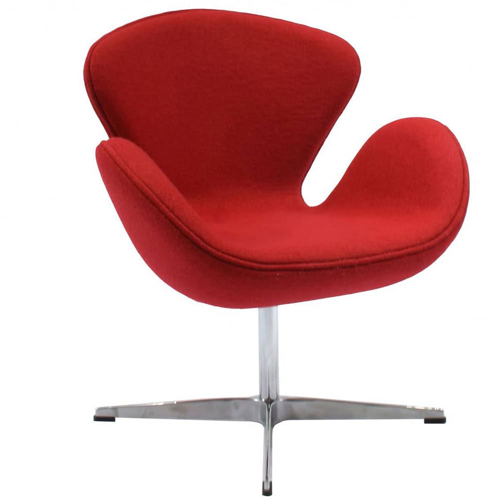 Кресло SWAN CHAIR красный кашемир - изображение 1