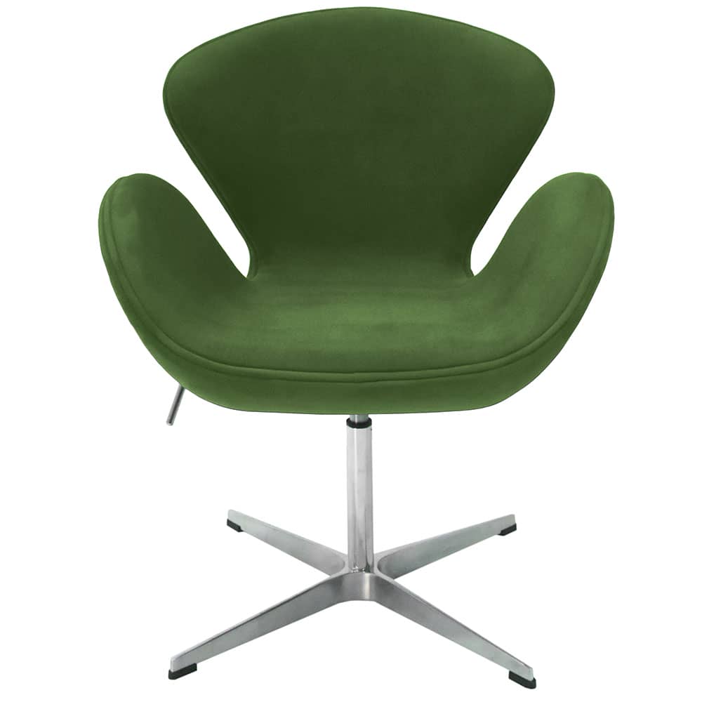 Кресло SWAN CHAIR зеленый, искусственная замша - изображение 2