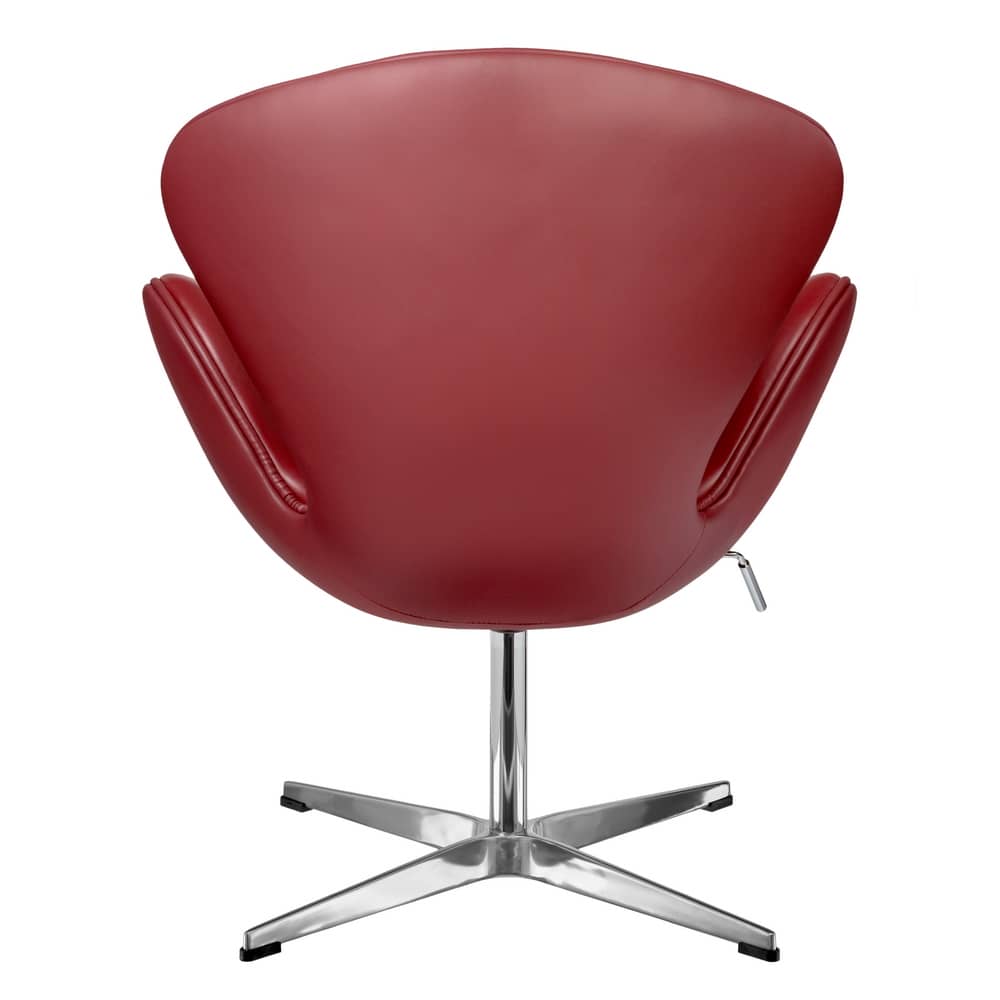 Кресло SWAN CHAIR красный, натуральная кожа - изображение 4