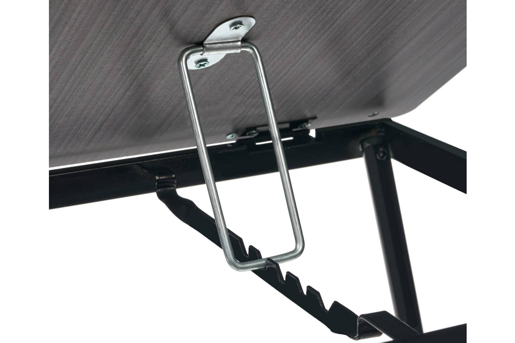 Стол складной с подъёмной крышкой и подстаканником «ВИТА», 55x32x25см, мдф, металл, св.дерево, черный - изображение 10