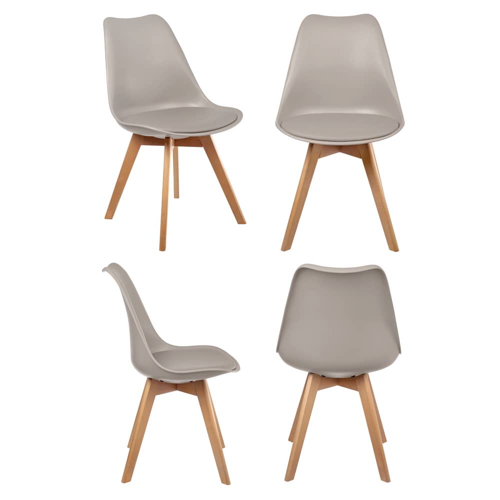Комплект из 4-х стульев Eames Bon латте - изображение 1