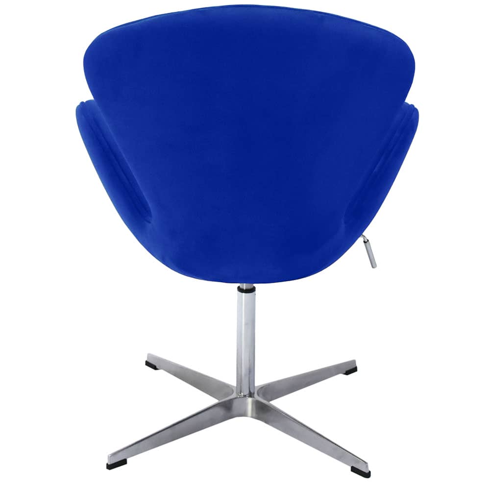 Кресло SWAN CHAIR синий, искусственная замша - изображение 5