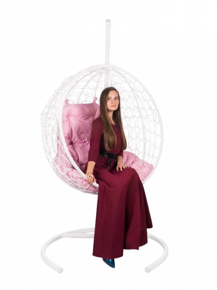 Кресло подвесное FP 0255 Розовая подушка - изображение 3