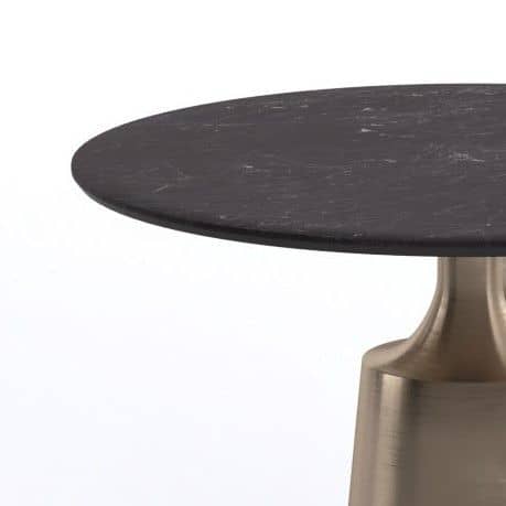 Стол круглый Yoda 80, керамика черная - изображение 2
