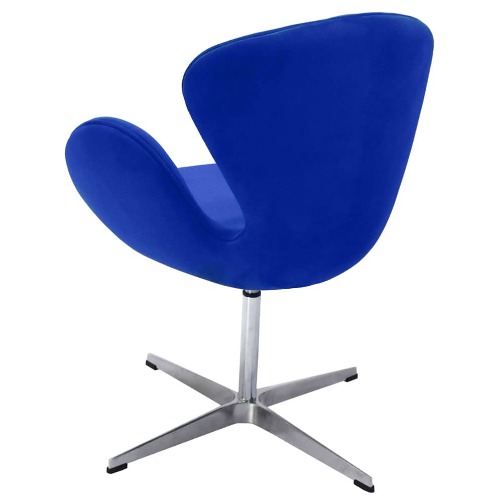 Кресло SWAN CHAIR синий, искусственная замша - изображение 4