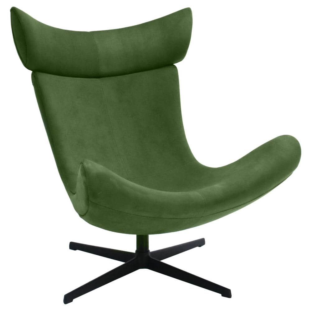 Кресло TORO зеленый, искусственная замша - изображение 1