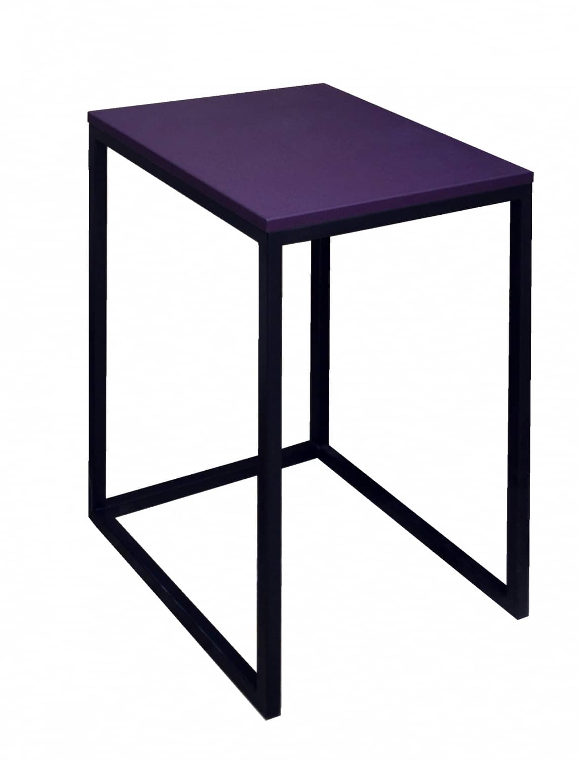 Стол в стиле лофт 35х35х59,6 см, МДФ, металл, цвет сливы - изображение 1