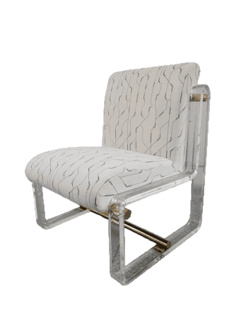 Кресло Манхэттен MH39CH, 60x73x81 см, белый с принтом - изображение 1