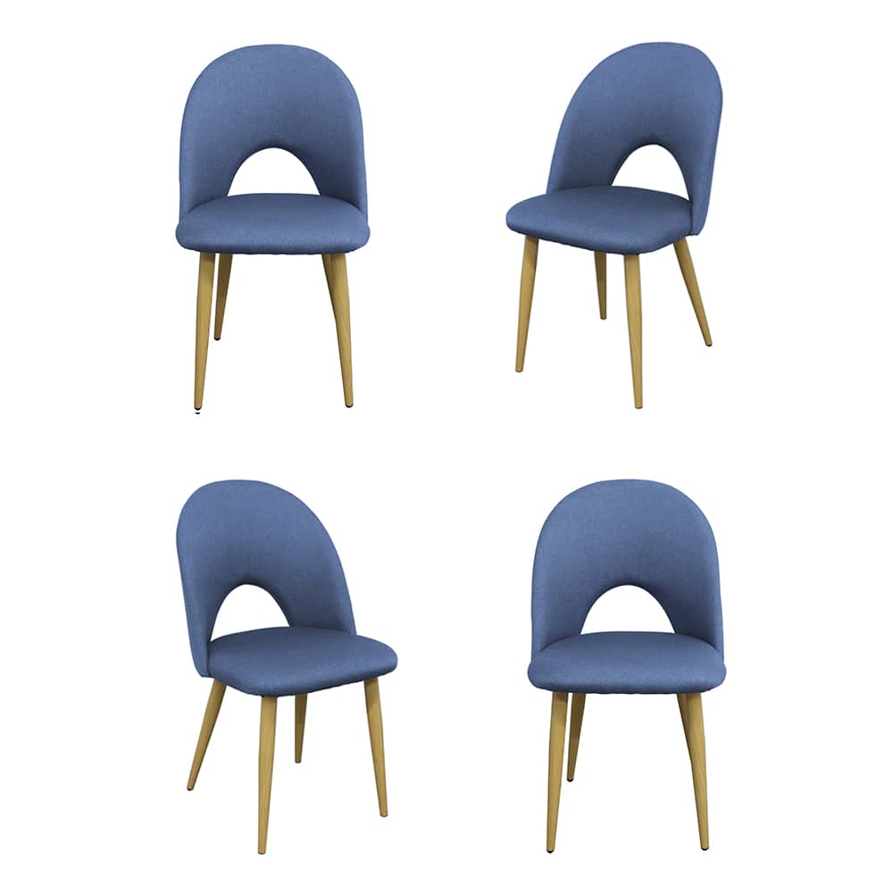 Комплект из 4-х стульев Cleo голубой - изображение 1