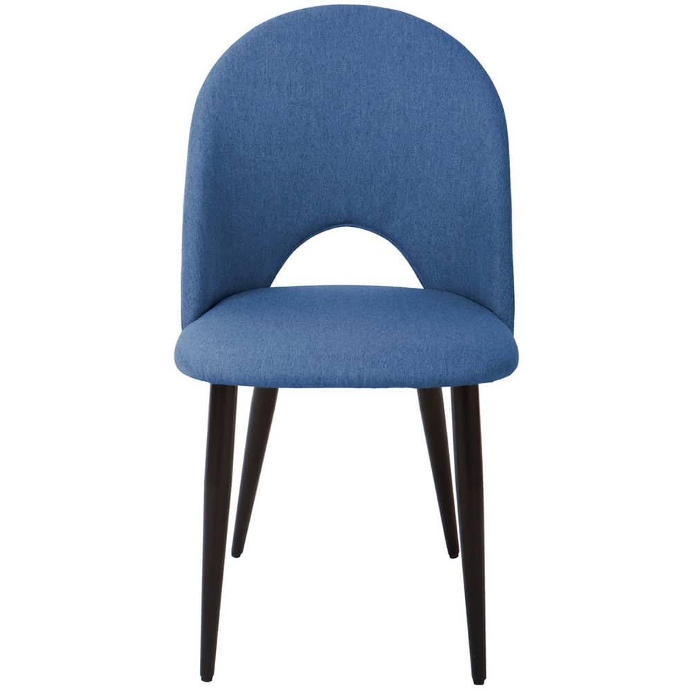 Комплект из 4-х стульев Cleo голубой с черными ножками - изображение 3