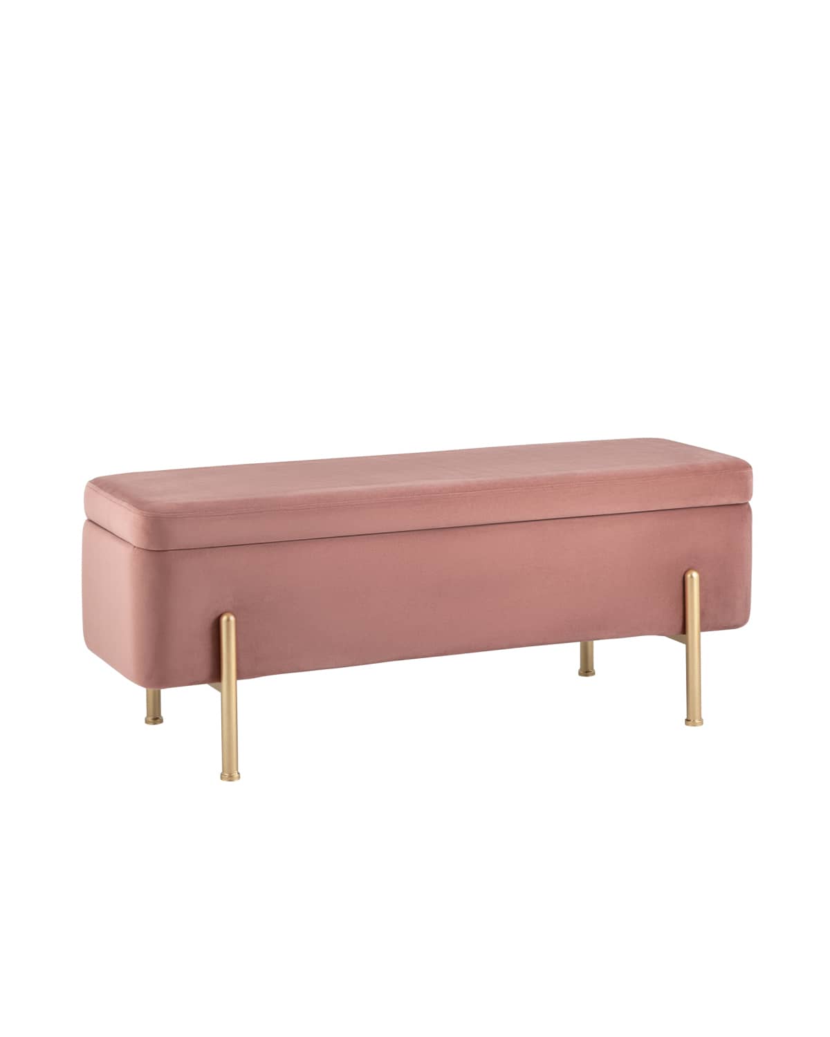 Банкетка Болейн с ящиком велюр розовый - изображение 1