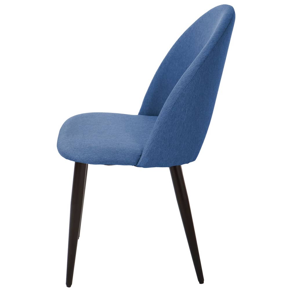 Комплект из 4-х стульев Cleo голубой с черными ножками - изображение 4