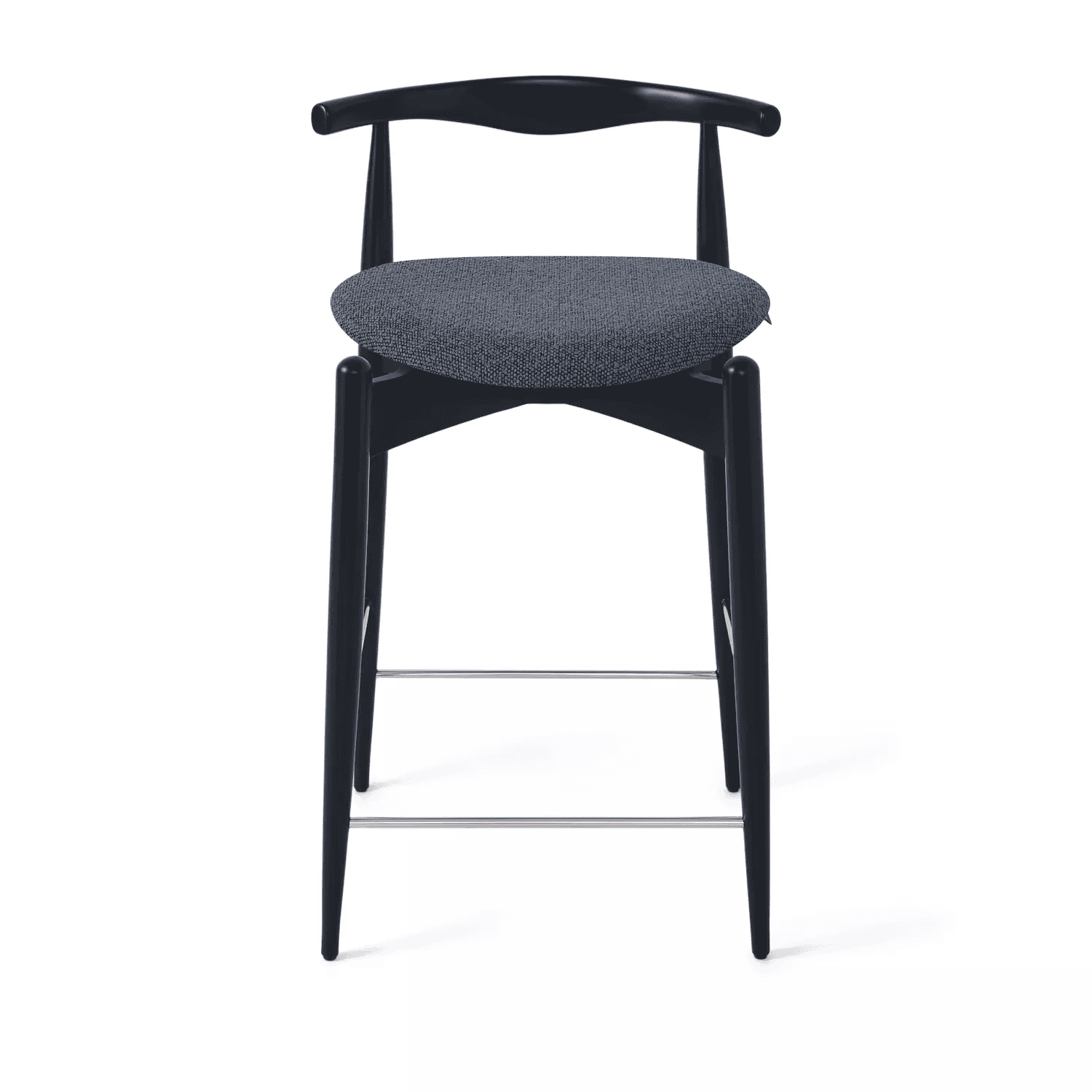 Полубарный стул Hans, бук натуральный черный, черный - изображение 1