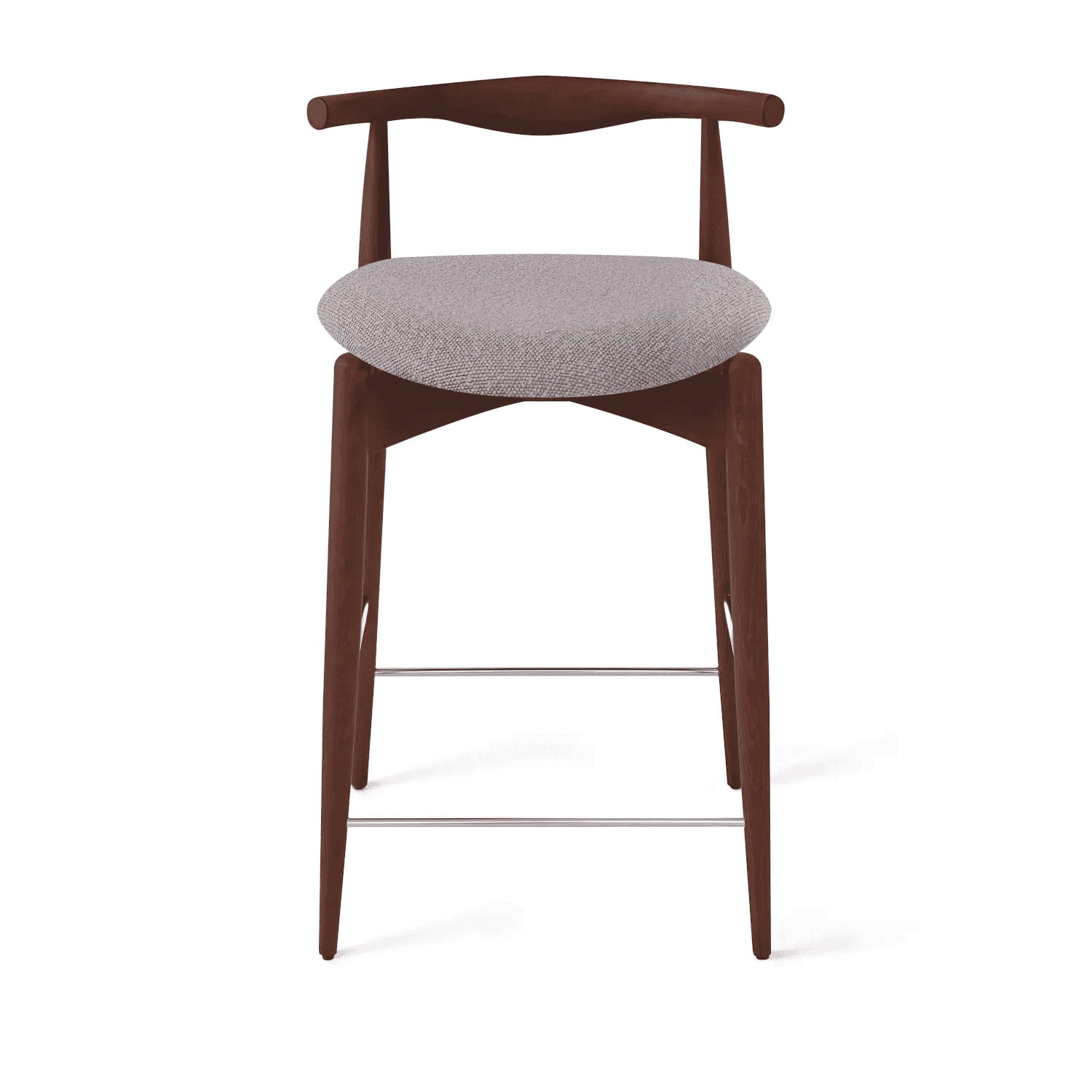 Полубарный стул Hans, бук натуральный коричневый, серый - изображение 1