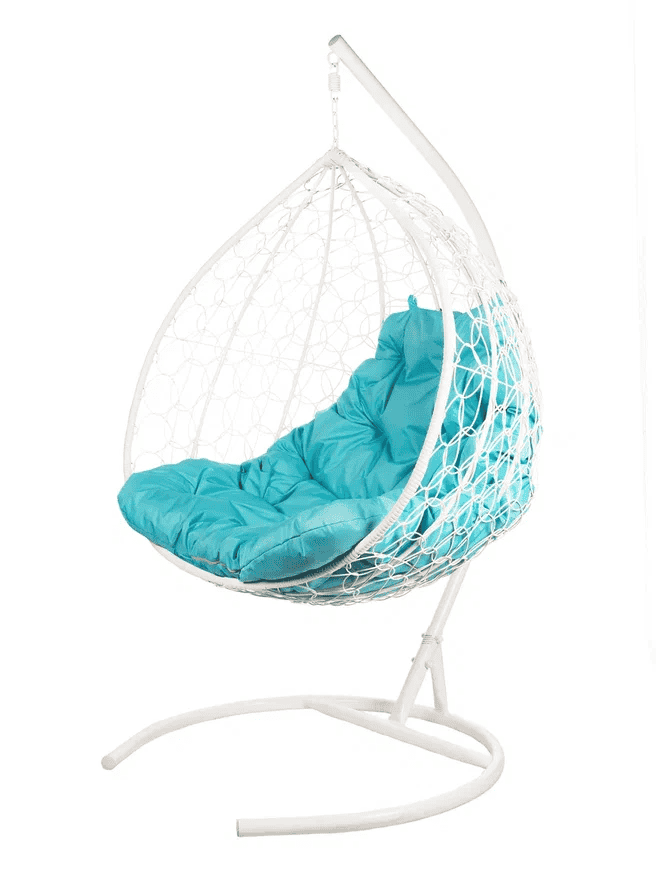 Двойное подвесное кресло FP 0271 голубая подушка - изображение 1