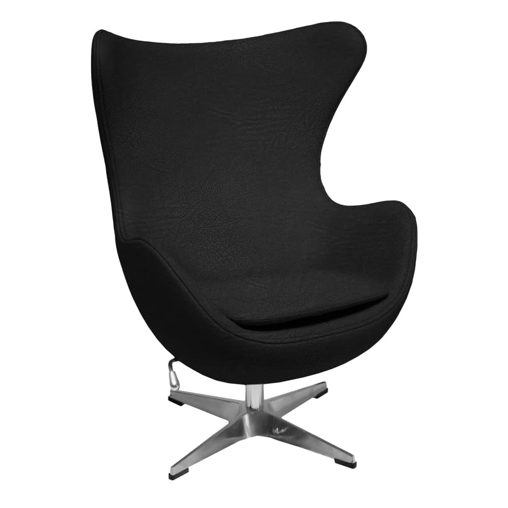 Кресло EGG CHAIR черный, экокожа - изображение 1