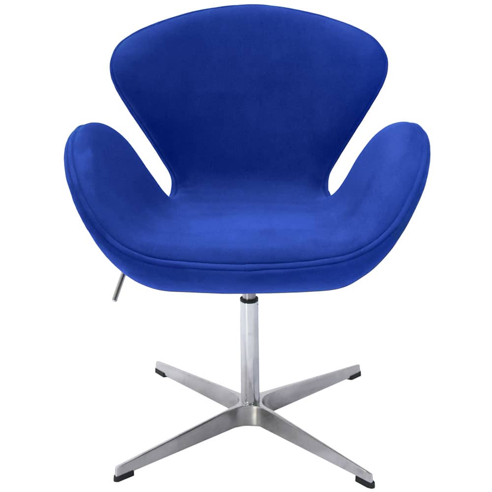 Кресло SWAN CHAIR синий, искусственная замша - изображение 2