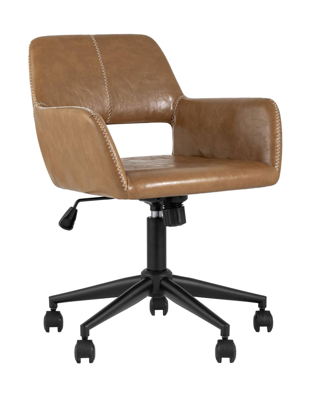 Кресло компьютерное Филиус экокожа коричневый - изображение 1