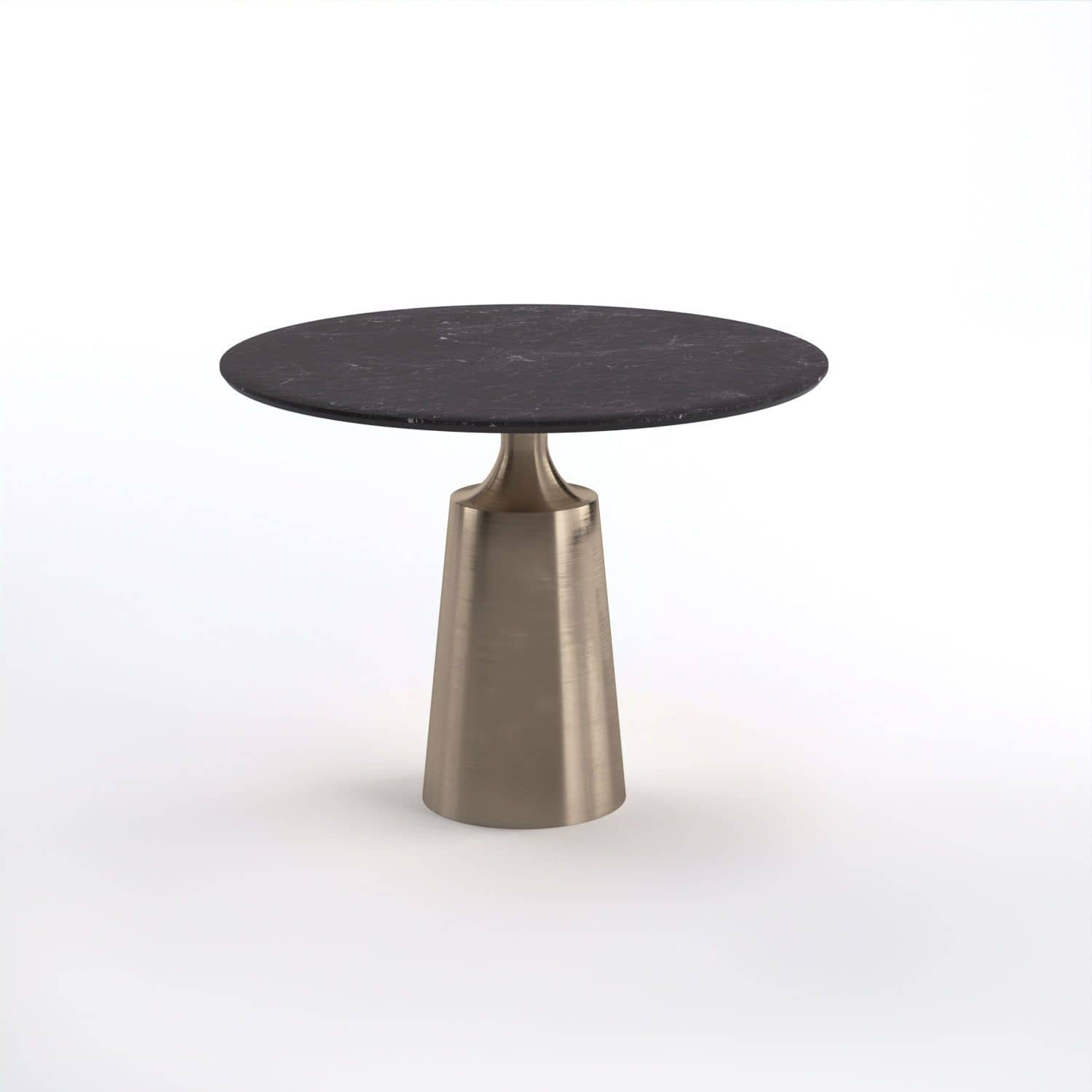 Стол круглый Yoda 90, керамика черная - изображение 1
