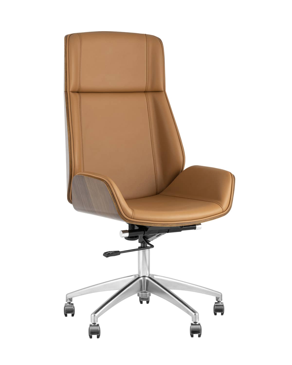 Кресло руководителя TopChairs Crown коричневое - изображение 1