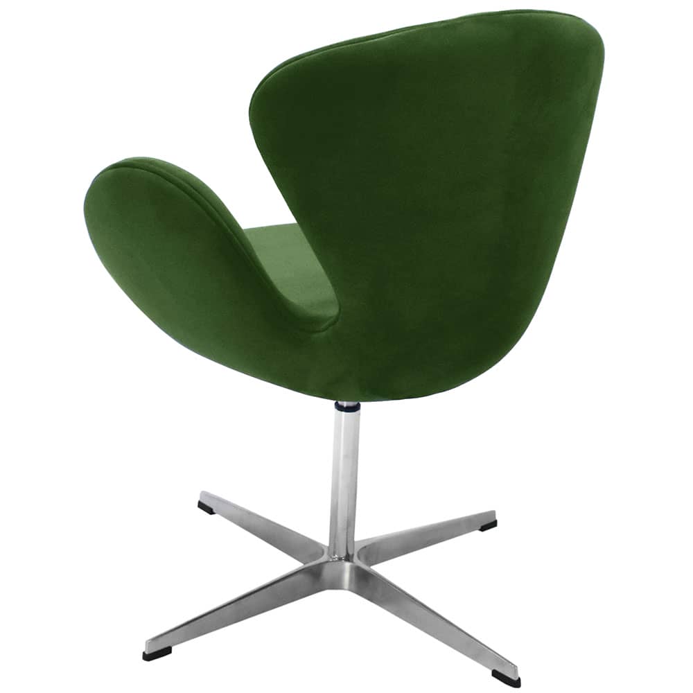 Кресло SWAN CHAIR зеленый, искусственная замша - изображение 4