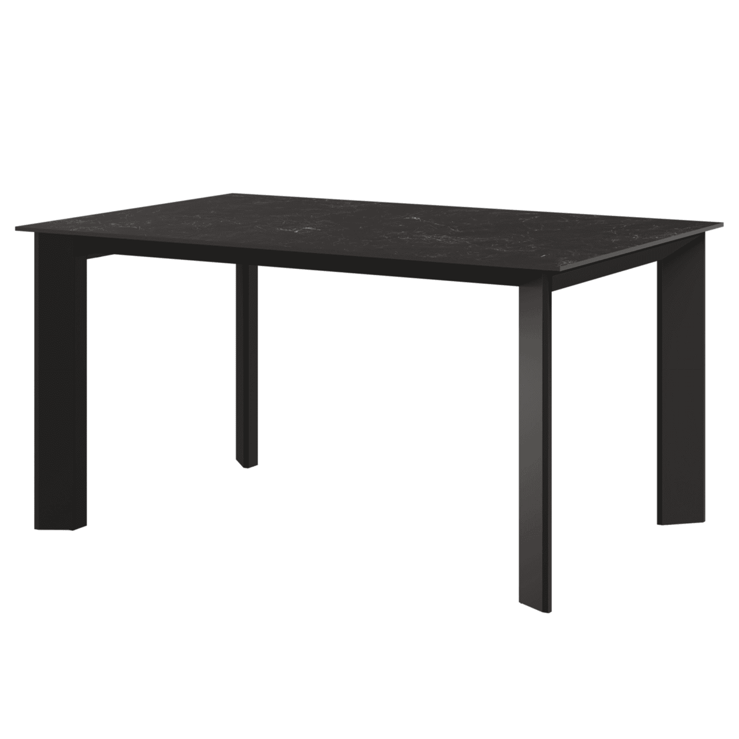 Стол раскладной Dogma (140+50), керамика черная - изображение 1