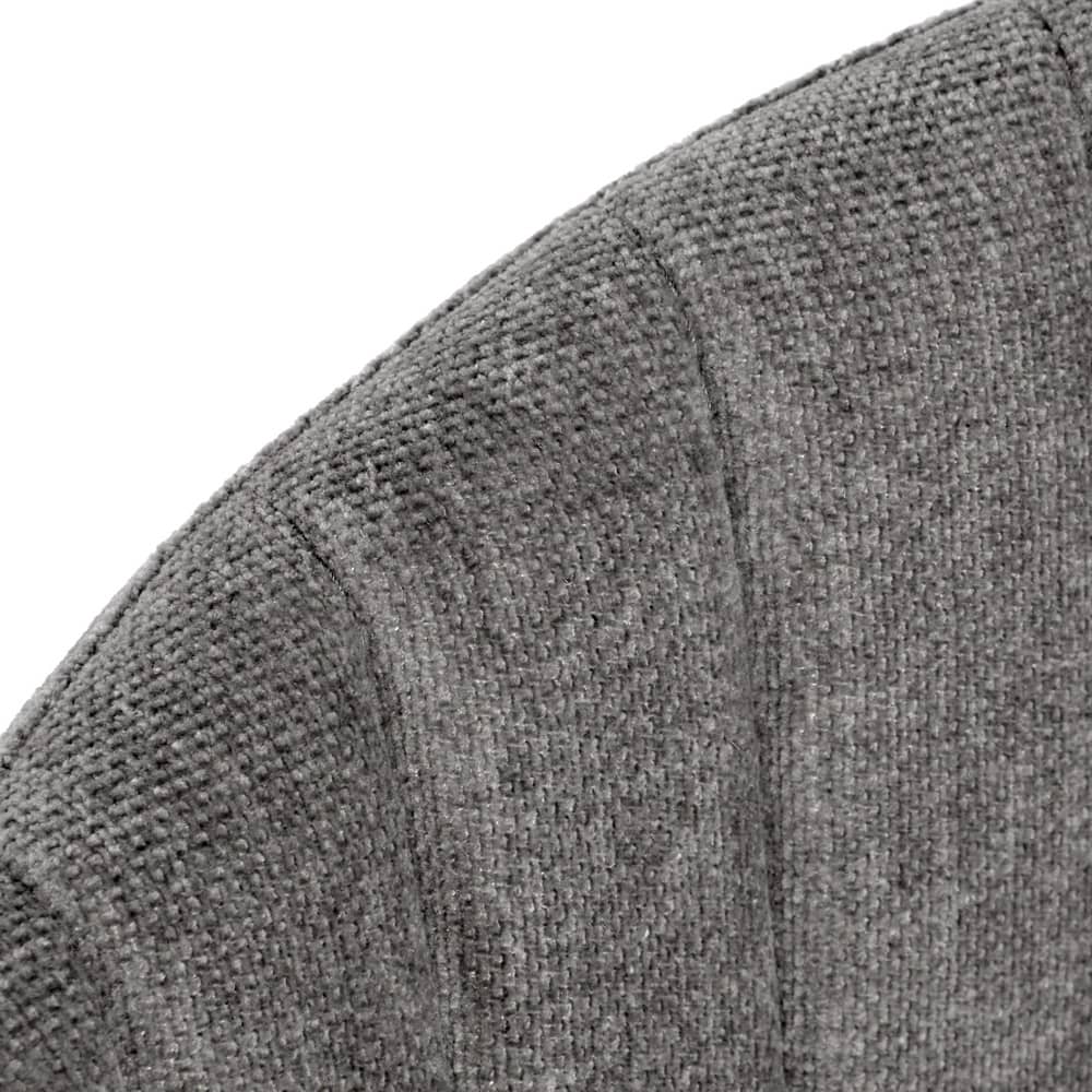 Стул Turin серый вельвет с хромированными ножками - изображение 5