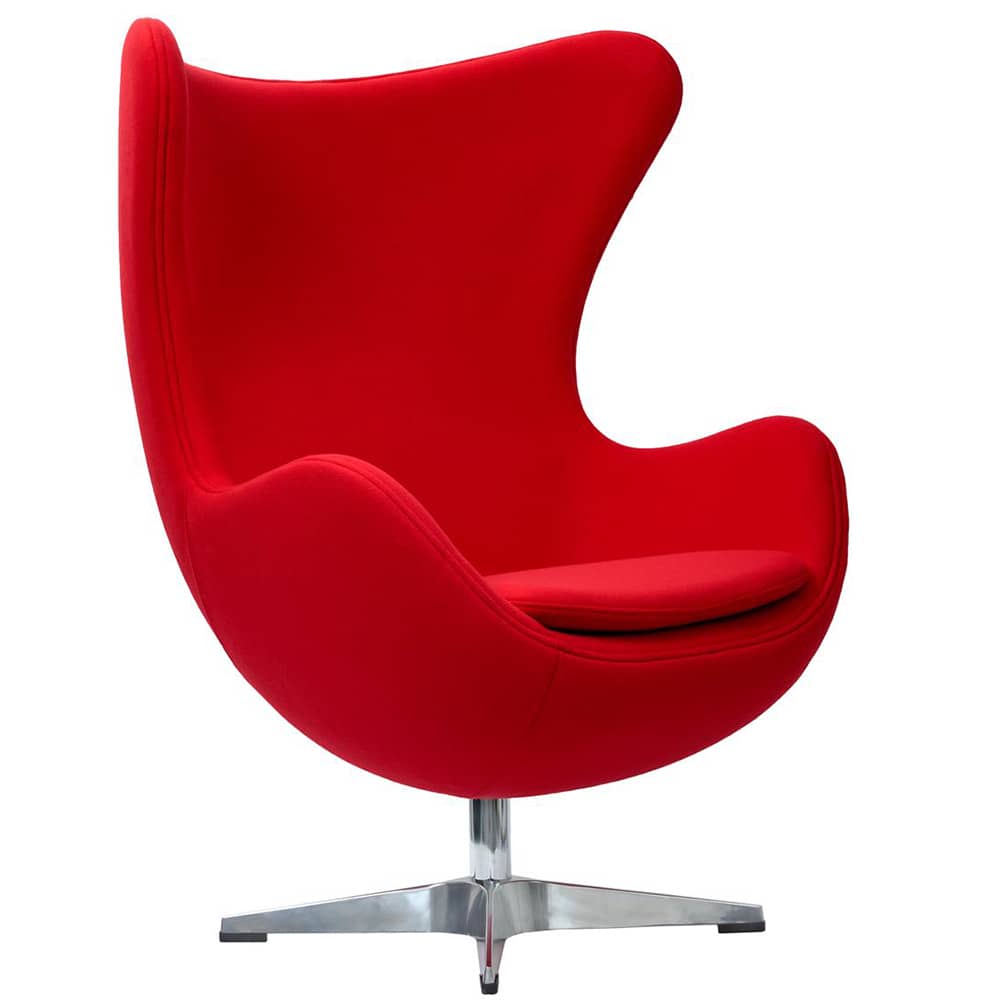 Кресло EGG CHAIR красный кашемир - изображение 1