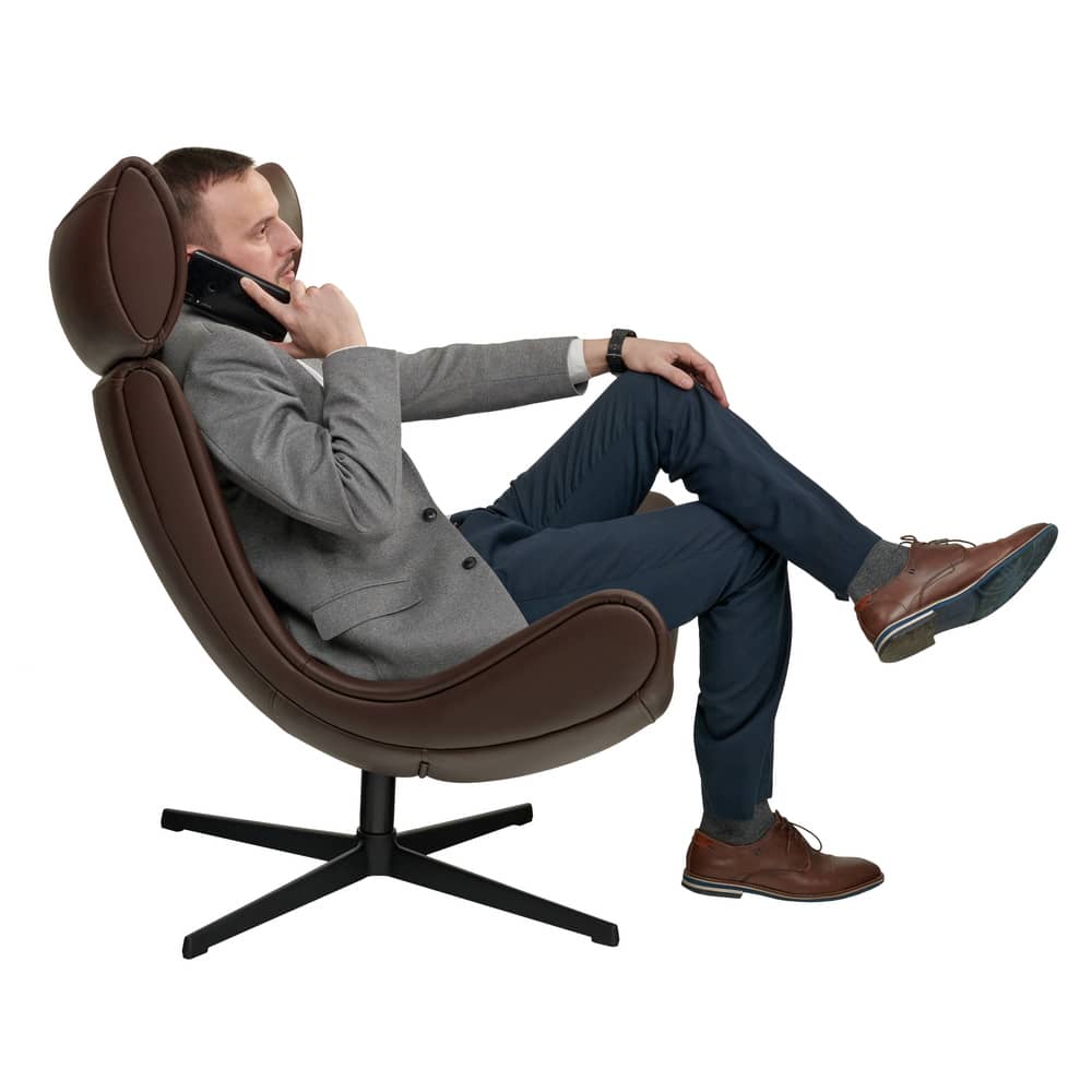 Кресло TORO коричневый, натуральная кожа - изображение 7