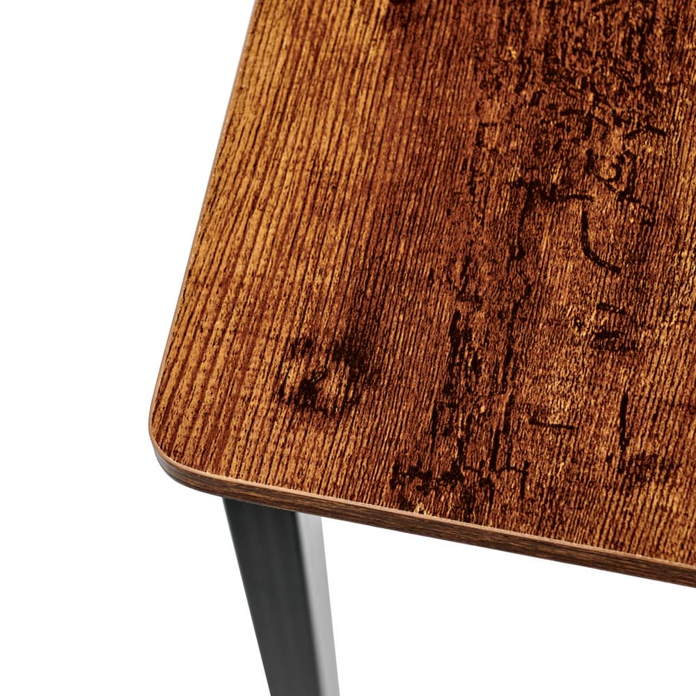 Стол письменный с полками Frame 100x45x110 см, дерево лофт, чёрный - изображение 9
