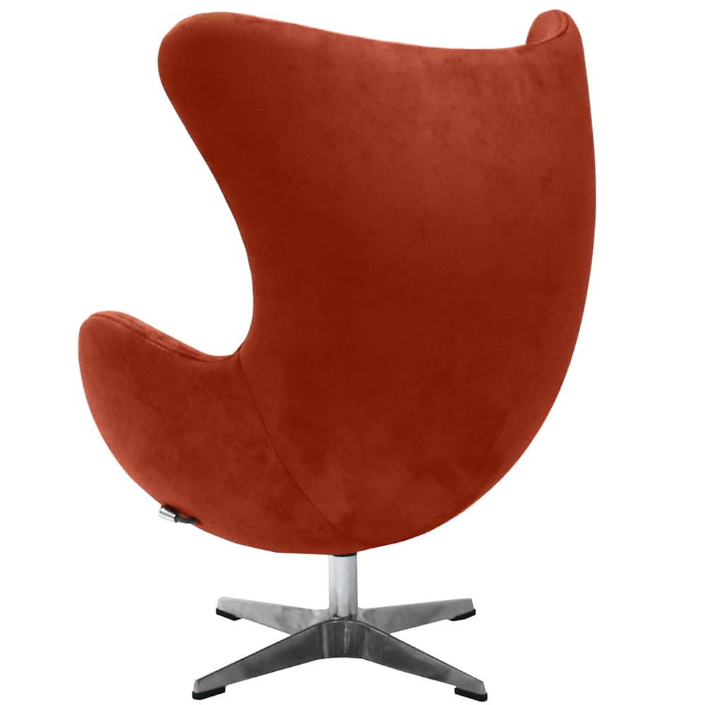Кресло EGG CHAIR терракотовый, искусственная замша - изображение 5