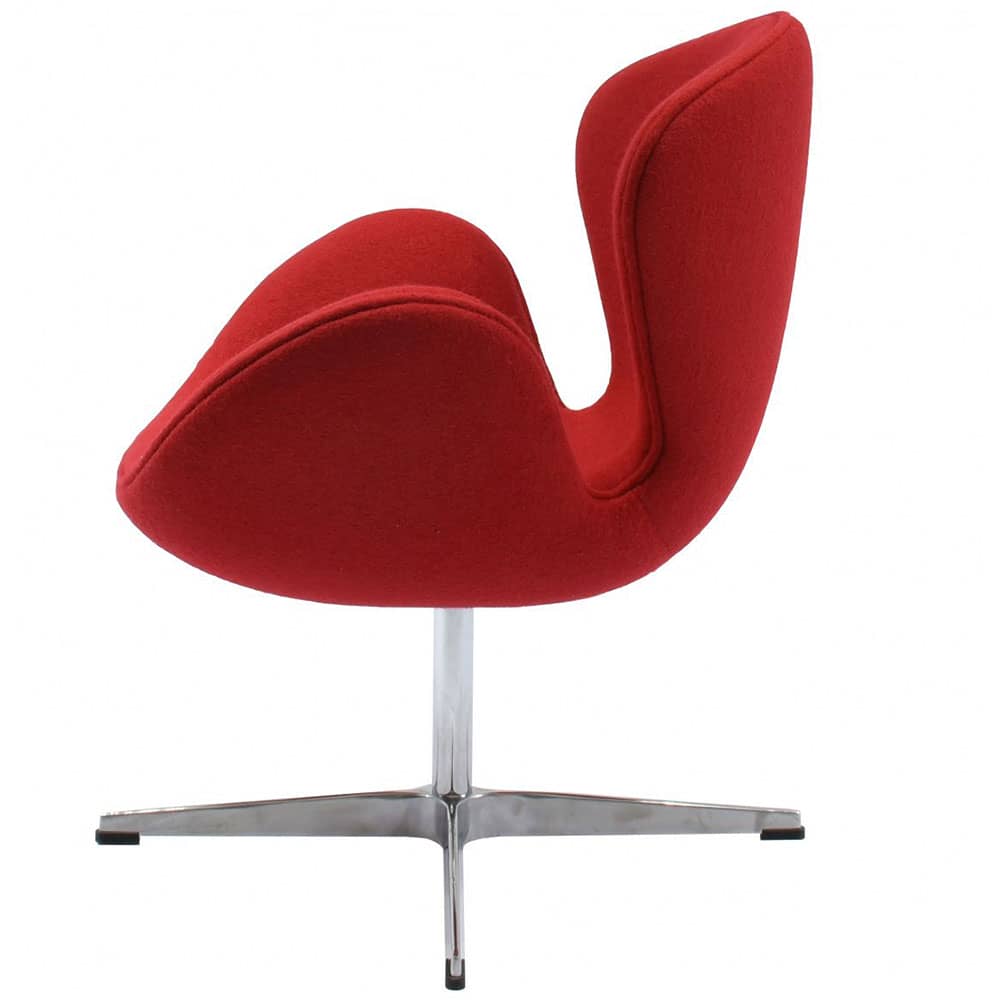 Кресло SWAN CHAIR красный кашемир - изображение 3