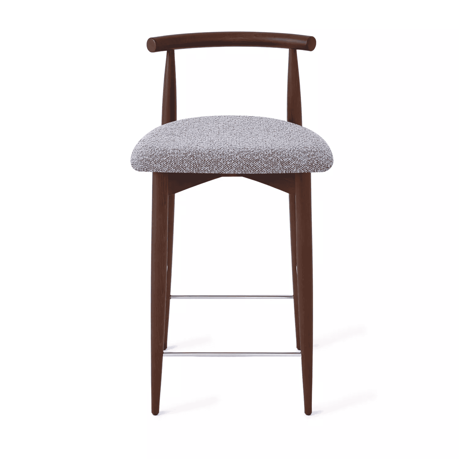 Полубарный стул Karl, бук натуральный коричневый, темно-серый - изображение 1