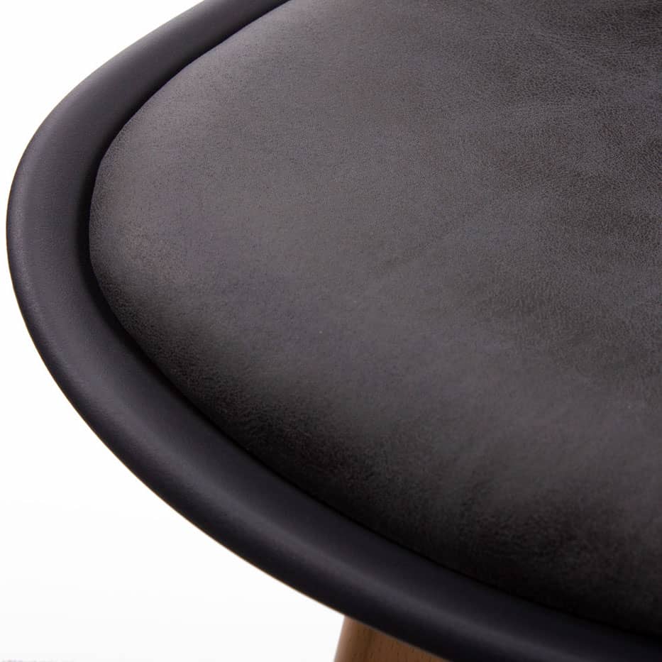 Комплект из 4-х стульев Eames Bon чёрный - изображение 6