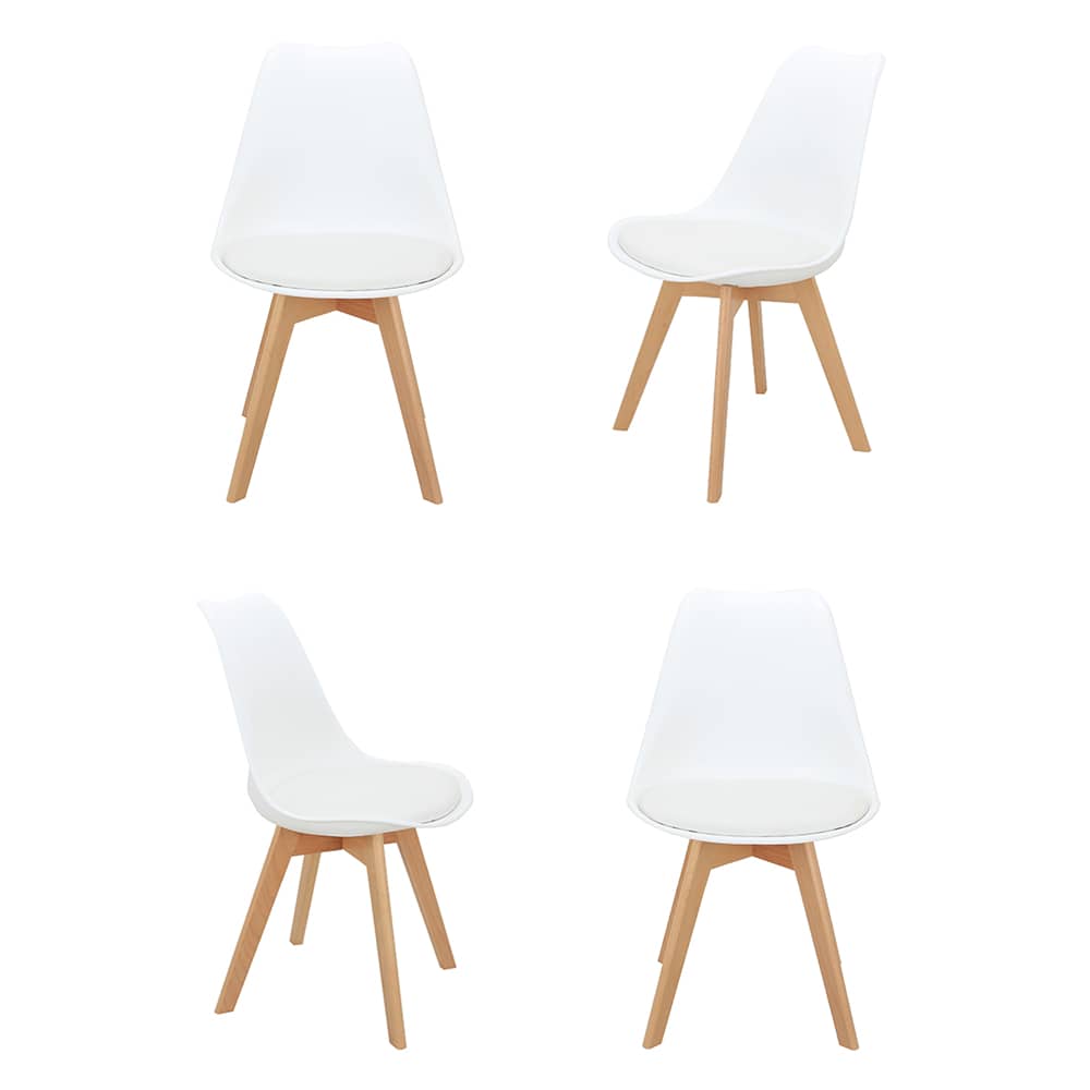 Комплект из 4-х стульев Eames Bon белый - изображение 1