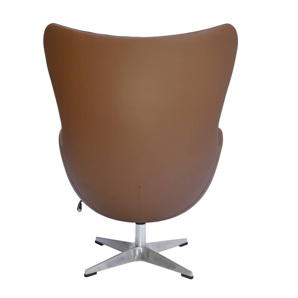 Кресло EGG CHAIR коричневый, натуральная кожа - изображение 4