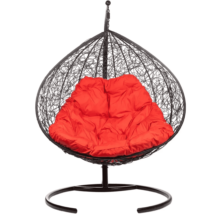 Двойное подвесное кресло FP 0268 красная подушка - изображение 1