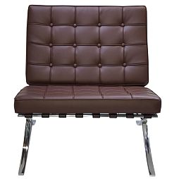 Кресло BARCELONA CHAIR коричневый - изображение 2