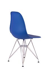 Стул Eames синий с металлическими ножками - изображение 4