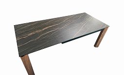 Стол обеденный раскладной Палермо MC-1863DT, 140(200)х90х76 см, черный мрамор - изображение 3
